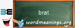 WordMeaning blackboard for brat